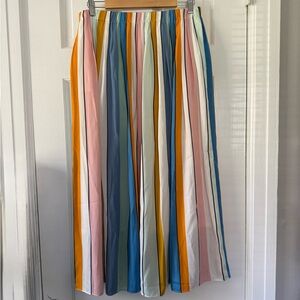 Loft Multi Color Maxi Skirt